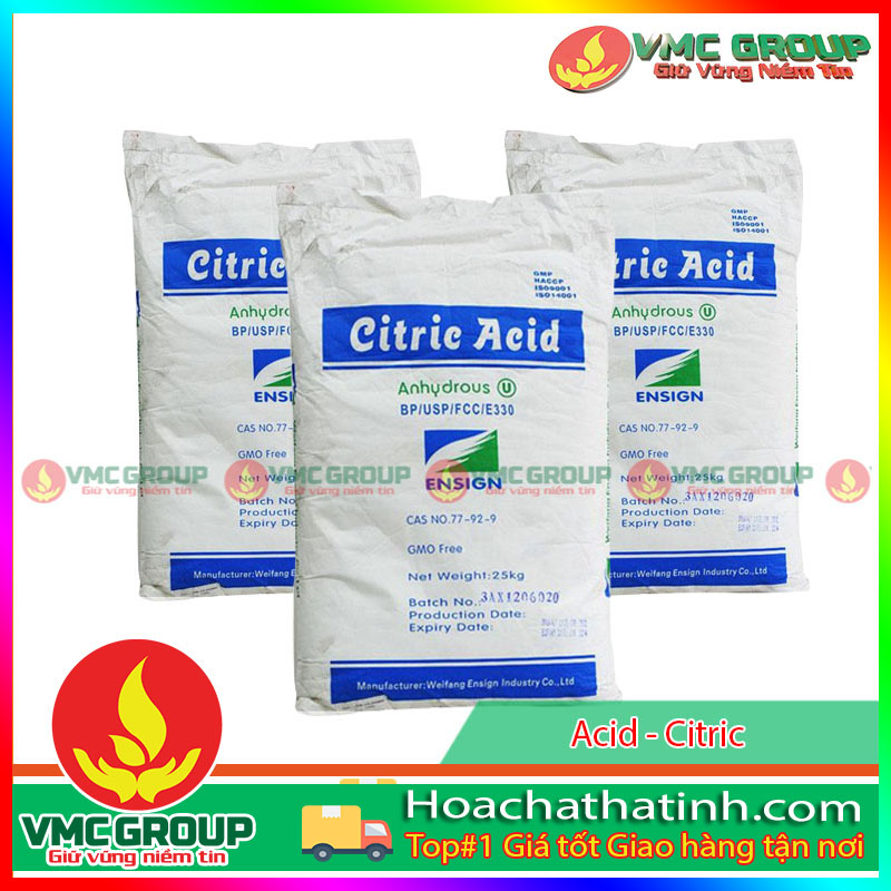 ACID CITRIC MONOHYDRATE (BỘT CHUA, BỘT CHANH) - HCVMHT